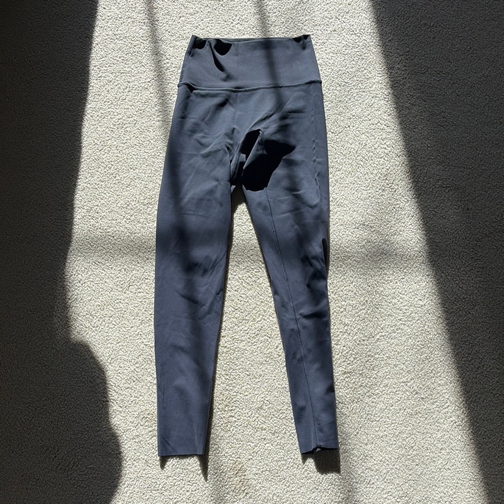 Aerie Blue High-Waisted Leggings with Elastic Waistband